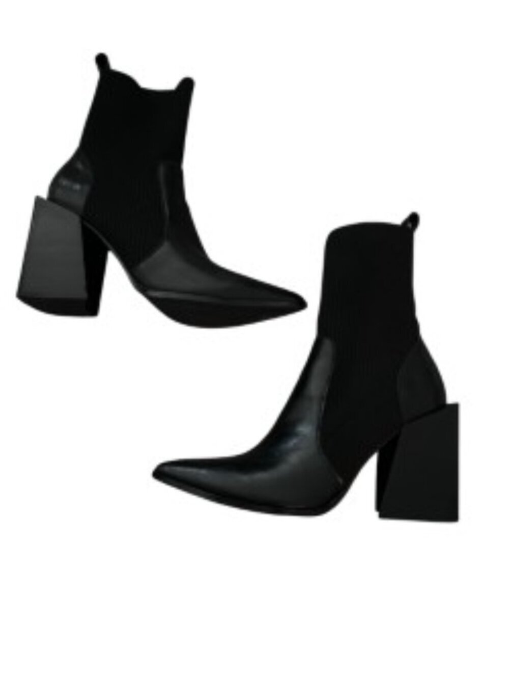 Steve Madden Teca Black Stretch Knit Boot 9